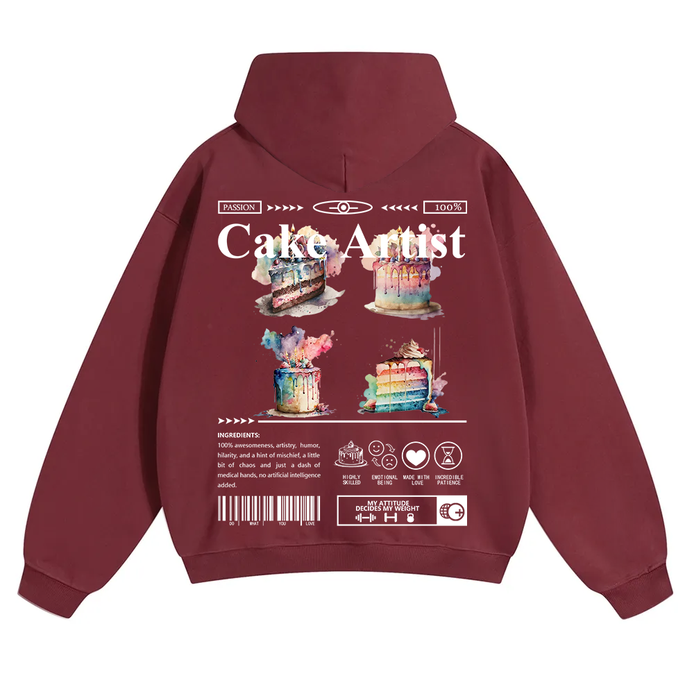 Cake Artist  Unisex Solid Color Hoodie wearishow