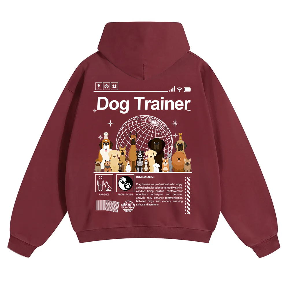 Dog Trainer Unisex Solid Color Hoodie wearishow