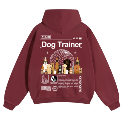 Dog Trainer Unisex Solid Color Hoodie wearishow