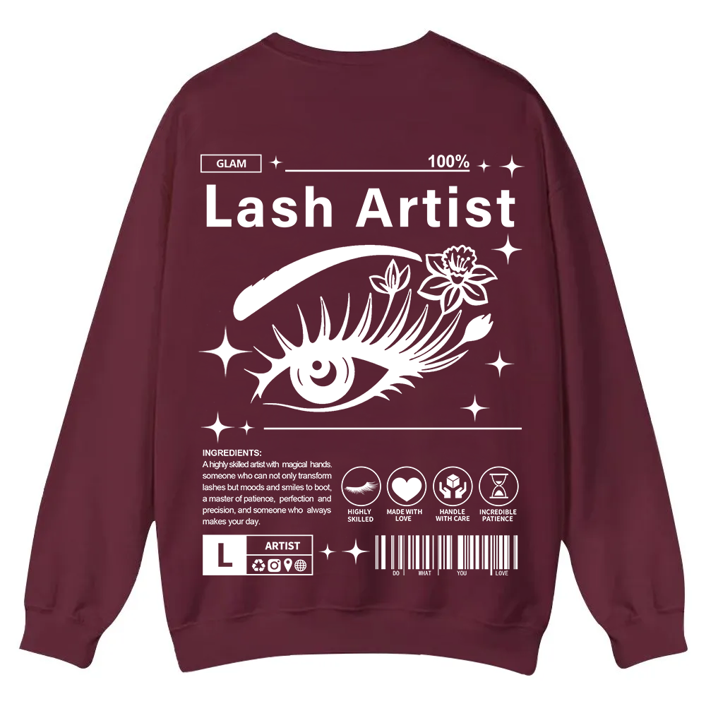 Lash Artist Casual Crewneck Sweatshirt wearishow