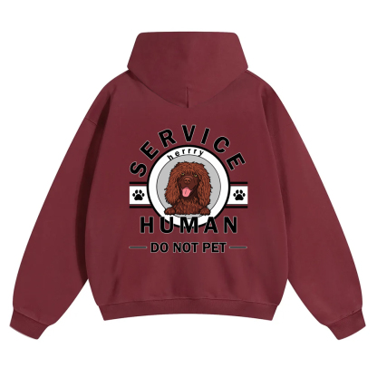 Wearishow Service Human, Do Not Pet - Personalized Custom Hoodie 