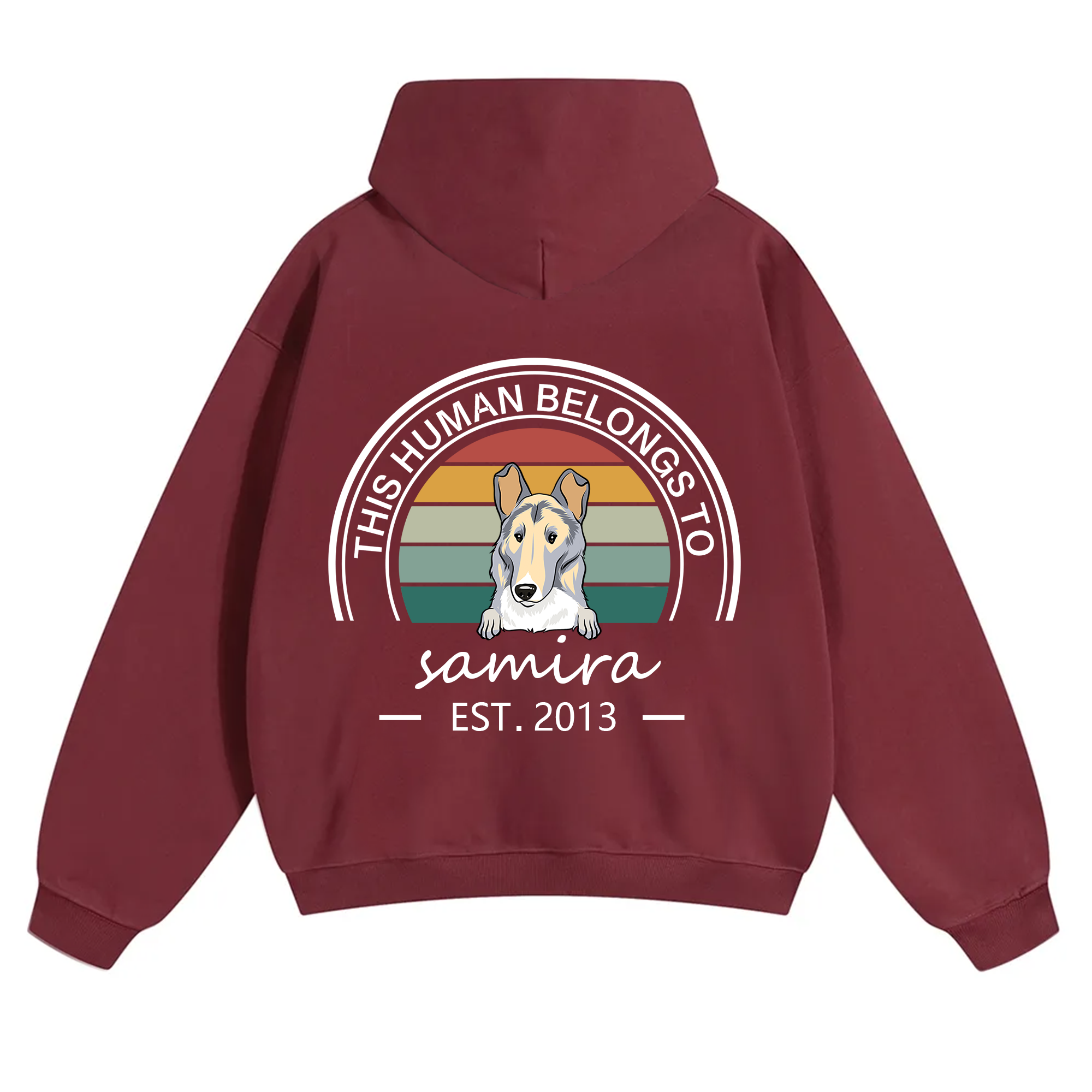This Human Belongs To 3 - Personalized Custom Unisex Hoodie