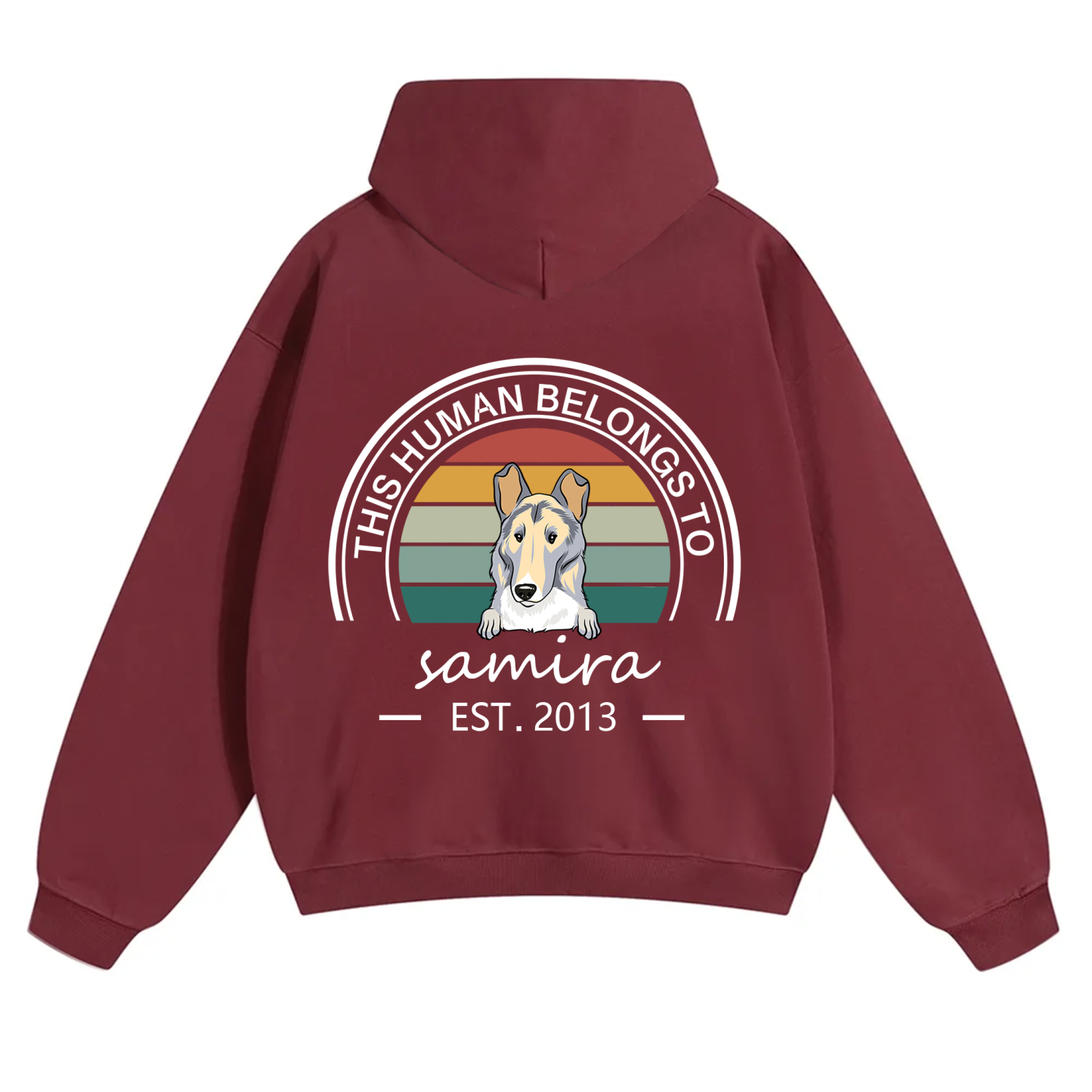 This Human Belongs To 3 - Personalized Custom Unisex Hoodie