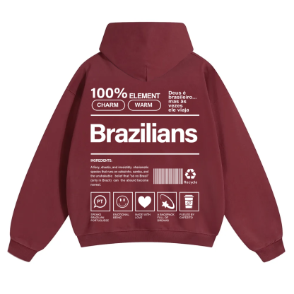Brazilians Unisex Fit Color Hoodie wearishow