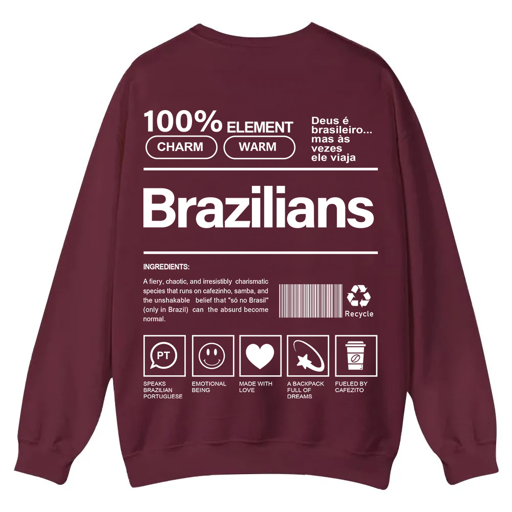 Brazilians Unisex Fit  Casual Crewneck Sweatshirt wearishow