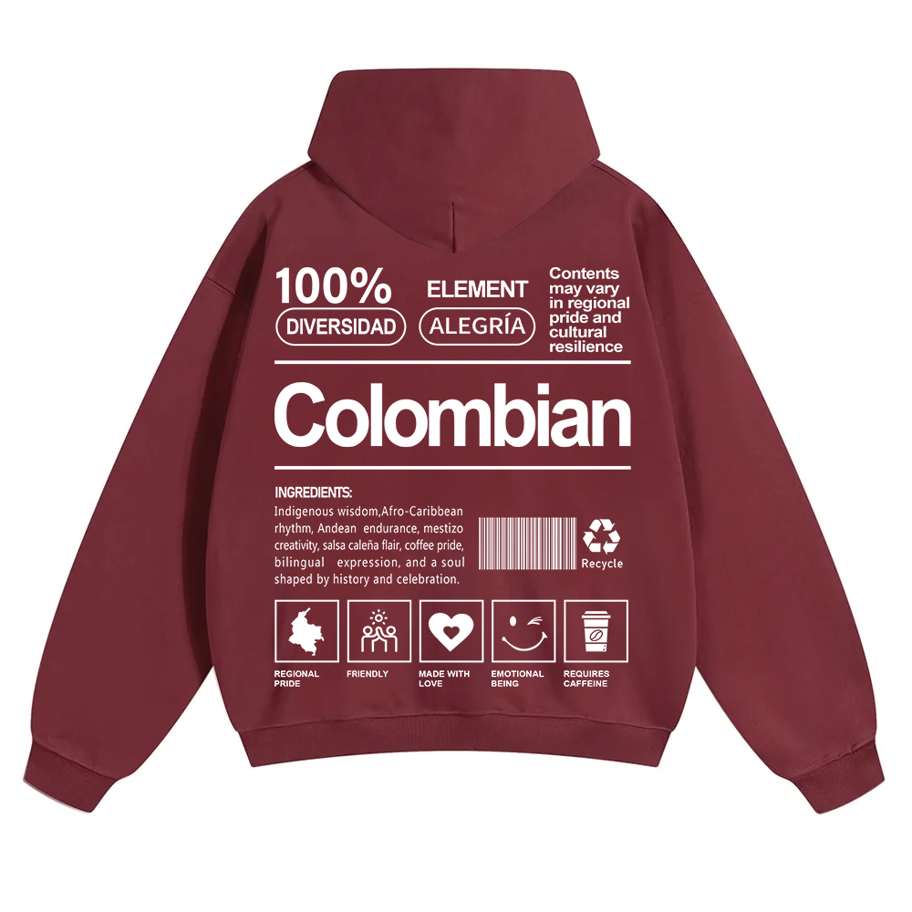 Colombian Unisex Fit Color Hoodie wearishow