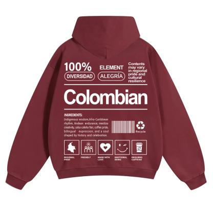 Colombian Unisex Fit Color Hoodie wearishow