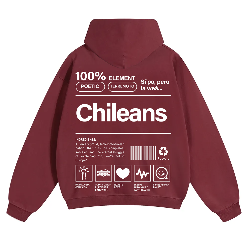 Chileans Unisex Fit Color Hoodie wearishow