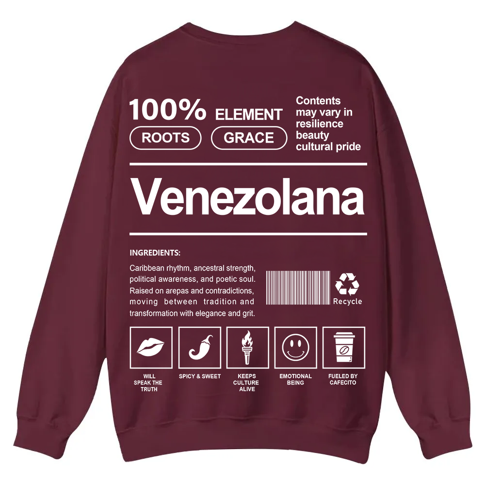Venezolana Unisex Fit  Casual Crewneck Sweatshirt wearishow