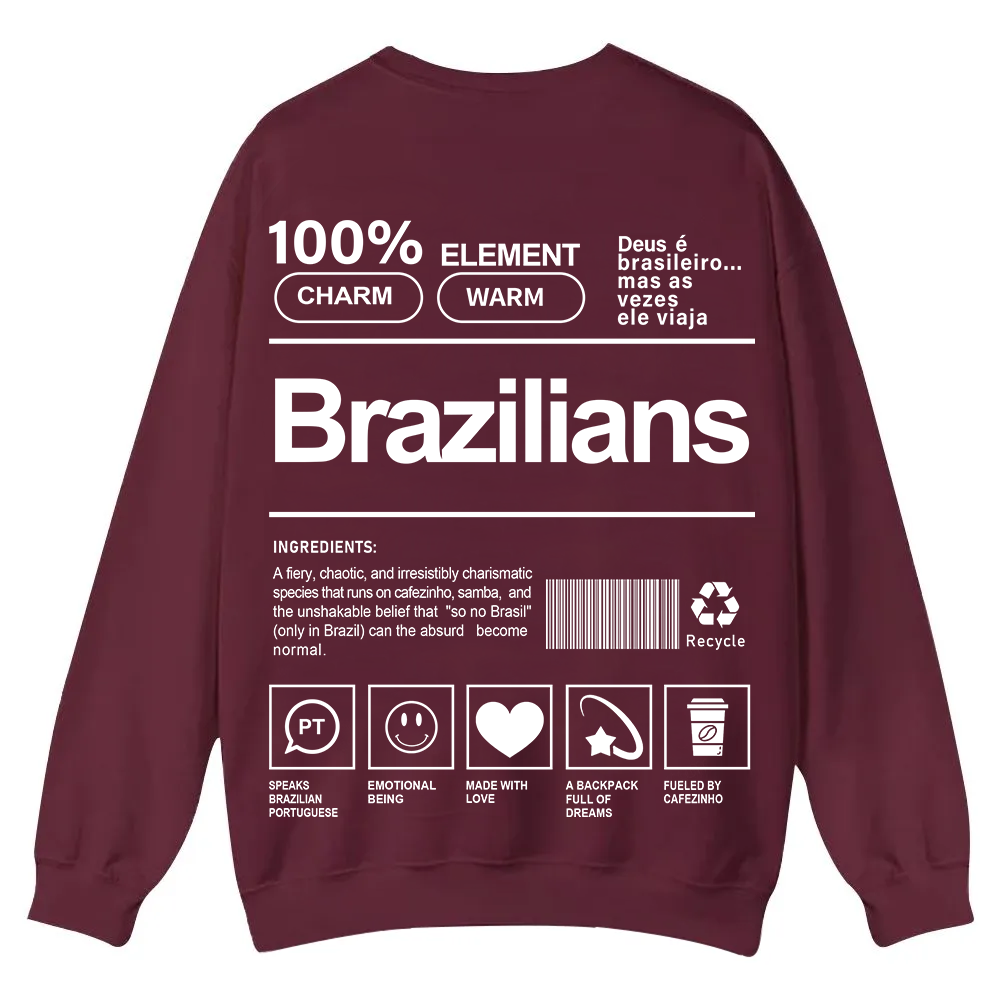 Brazilians Unisex Fit  Casual Crewneck Sweatshirt wearishow