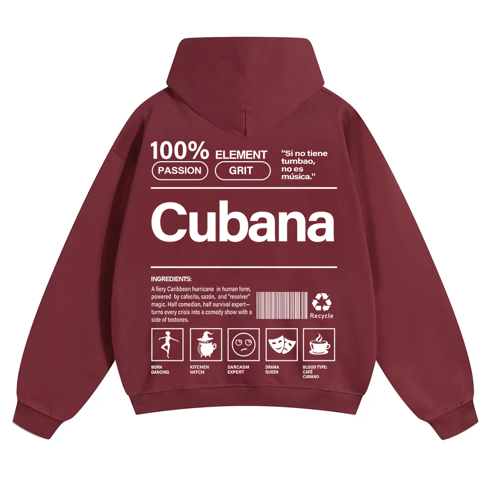 Cubana Unisex Fit Color Hoodie wearishow