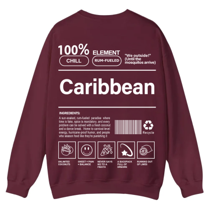 Caribbean Unisex Fit  Casual Crewneck Sweatshirt wearishow