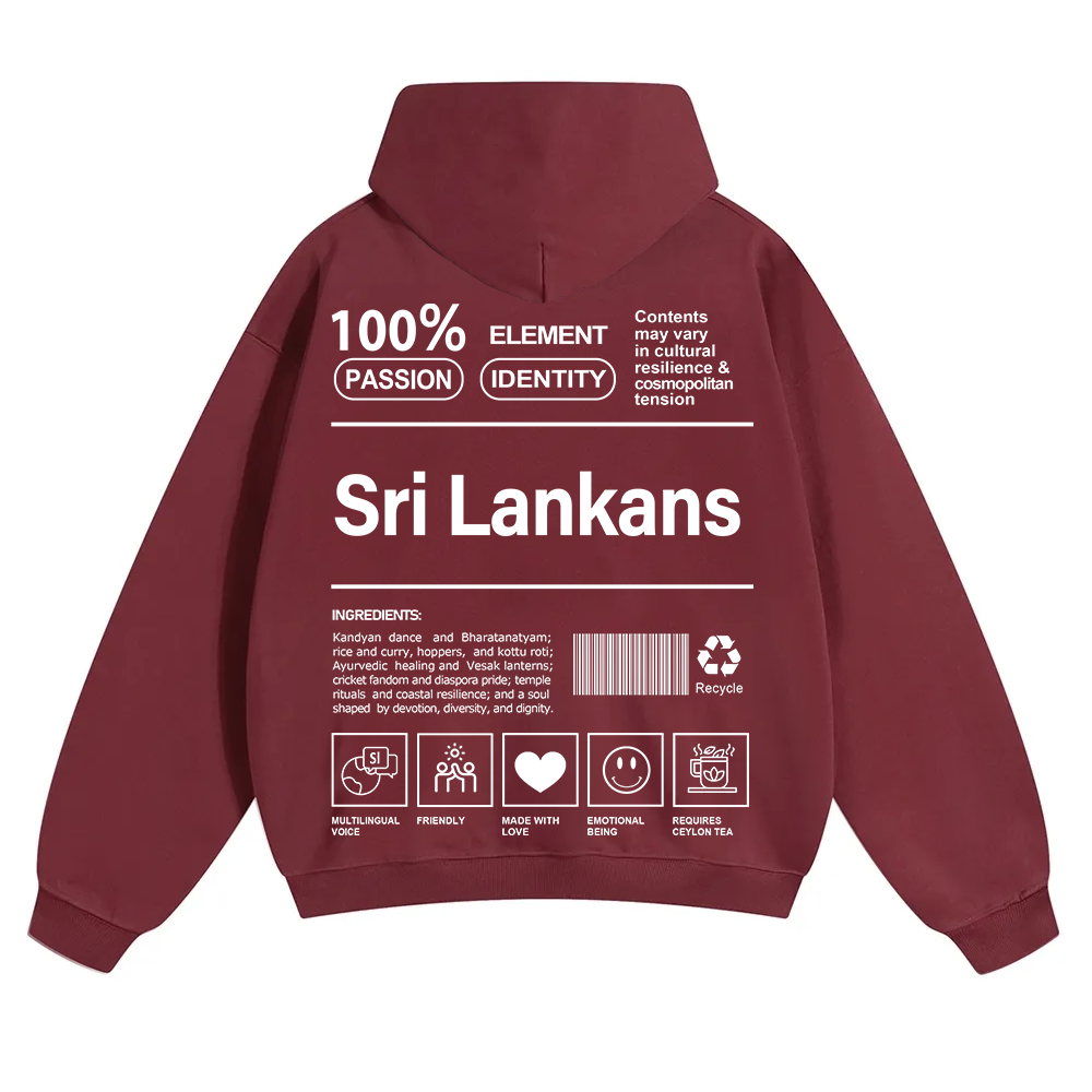 Sri Lankans Unisex Fit Color Hoodie wearishow