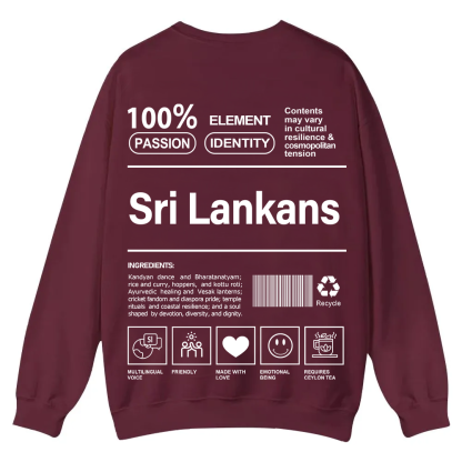 Sri Lankans Unisex Fit  Casual Crewneck Sweatshirt wearishow