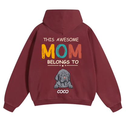 This Awesome Mom/Dad Belongs To - Personalized Custom Unisex Hoodie