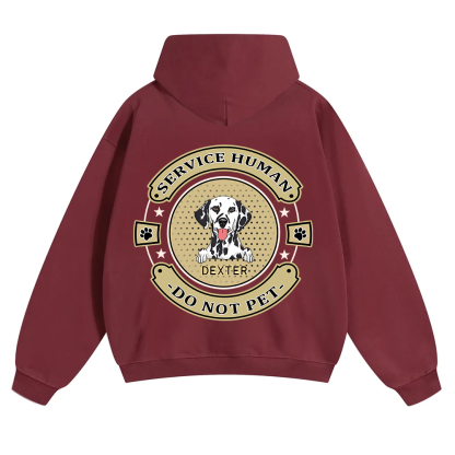 Service Human, Do Not Pet 14 - Personalized Custom Unisex Soild Color Hoodies wearishow