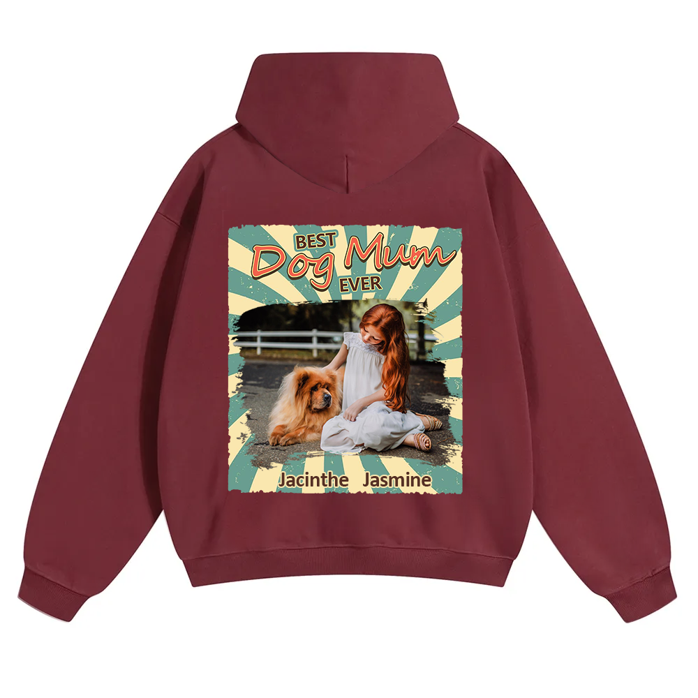 Retro Funny Dog Shirt Photo - Personalized Custom Unisex Soild Color Hoodies wearishow