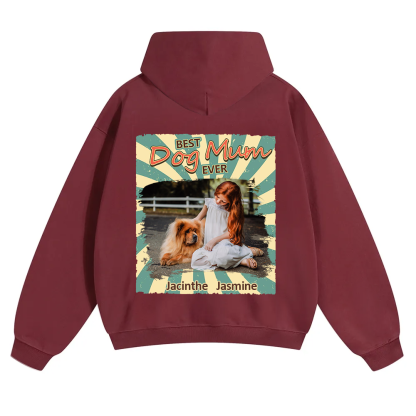 Retro Funny Dog Shirt Photo - Personalized Custom Unisex Soild Color Hoodies wearishow