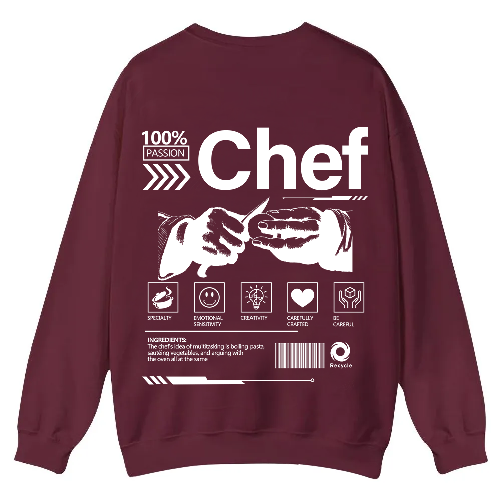 Chef Casual Crewneck Sweatshirt wearishow