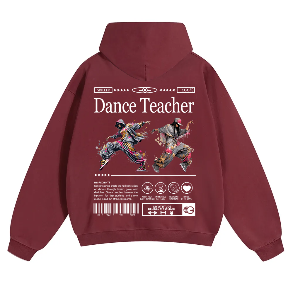 Dance Teacher Unisex Solid Color Hoodie wearishow