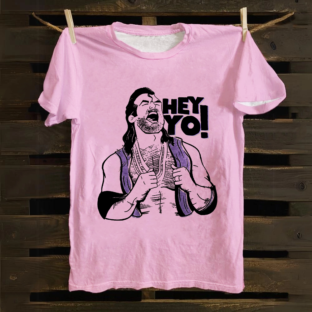 WWE Razor Ramon-Scott Hall HEY YO Casual Printed Cotton T-Shirt