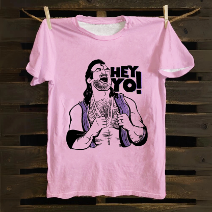 WWE Razor Ramon-Scott Hall HEY YO Casual Printed Cotton T-Shirt