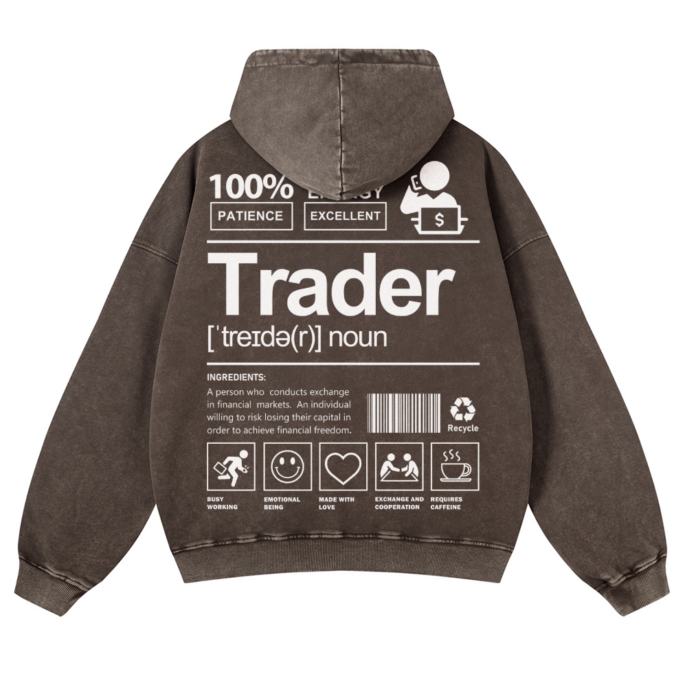 Trader Casual Washed Hoodie
