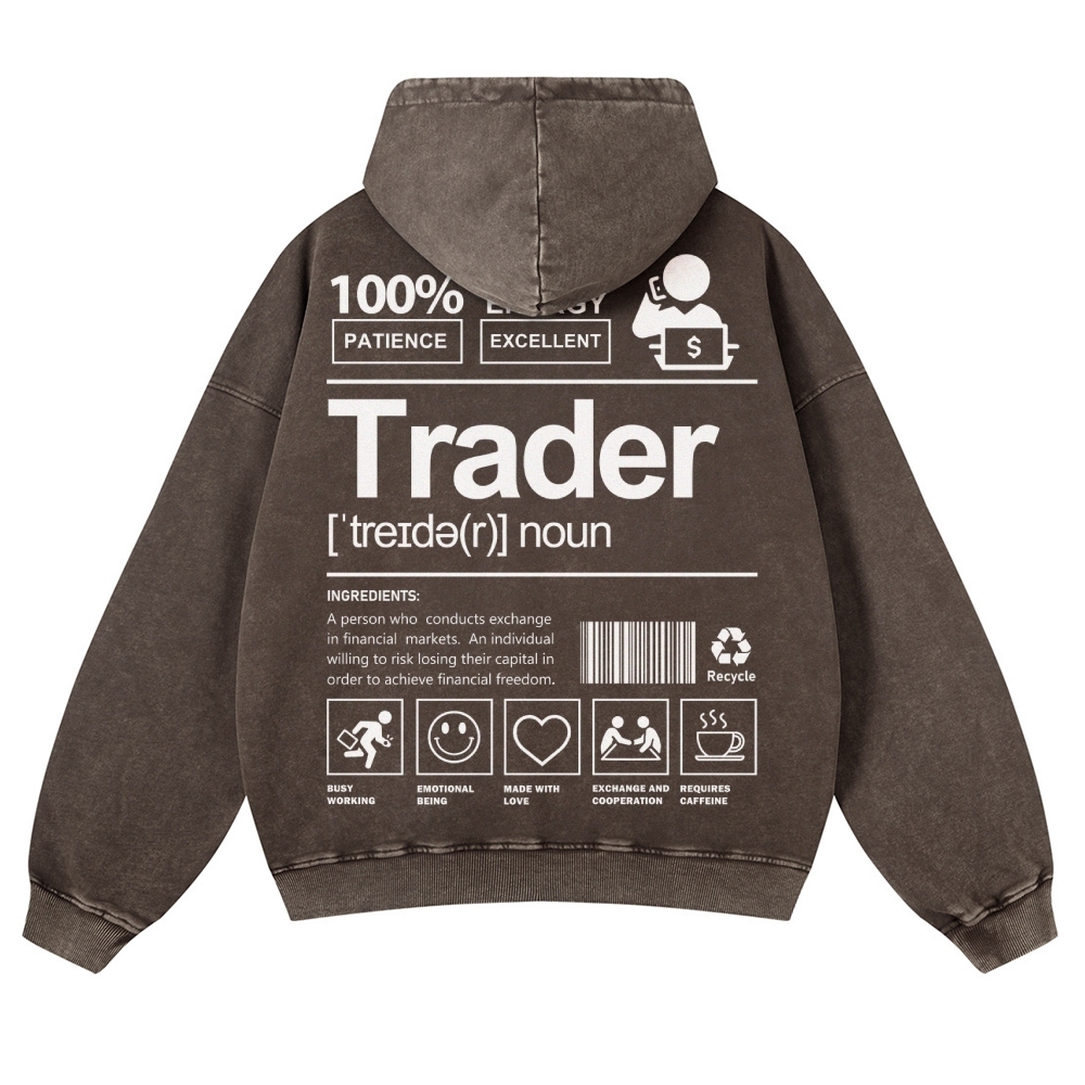 Trader Casual Washed Hoodie