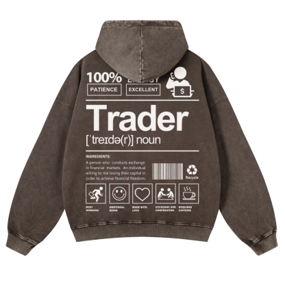 Trader Casual Washed Hoodie