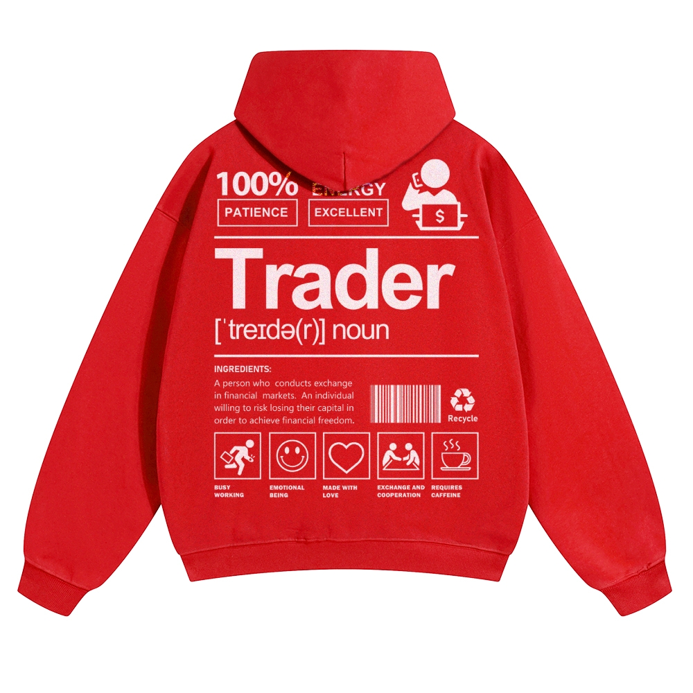 Trader Solid Color Hoodie