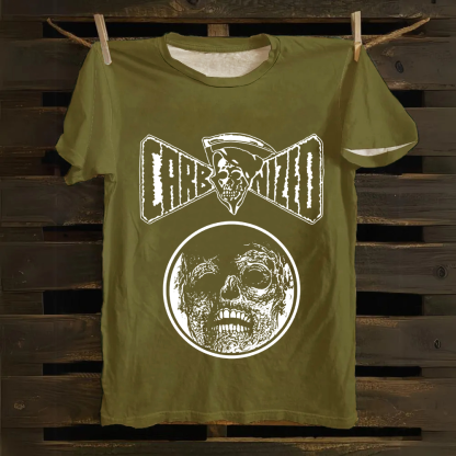 Unisex Vintage  Carbonized Band Cotton T-Shirt