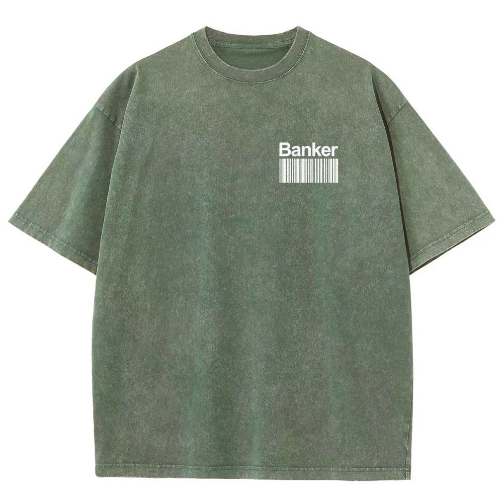 Banker Unisex Fit Washed T-Shirt