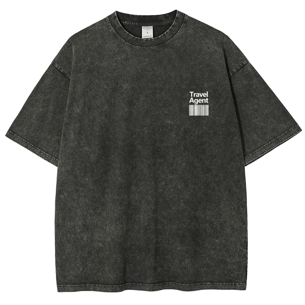 Travel Agent Unisex Fit Washed T-Shirt