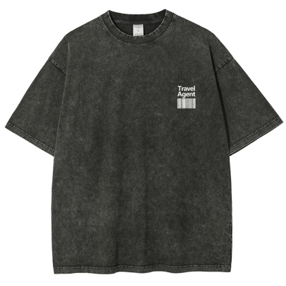 Travel Agent Unisex Fit Washed T-Shirt