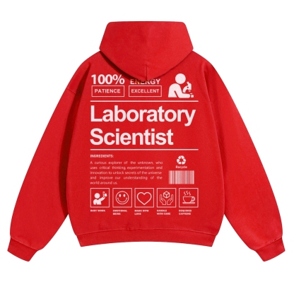 Laboratory Scientist Solid Color Hoodie