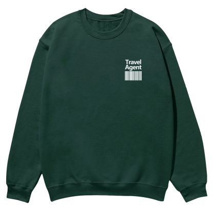 Travel Agent Casual Crewneck Sweatshirt