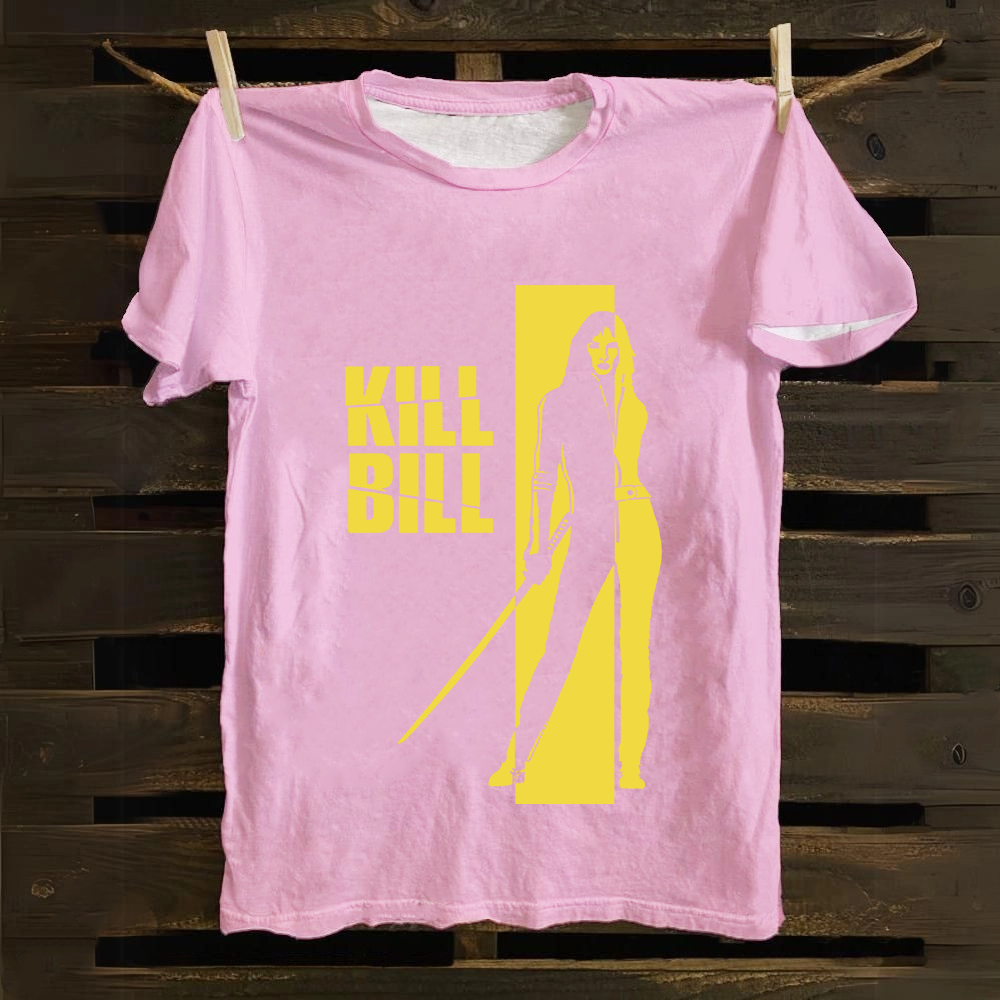 Unisex Vintage  Kill Bill Horror Movie Cotton T-Shirt