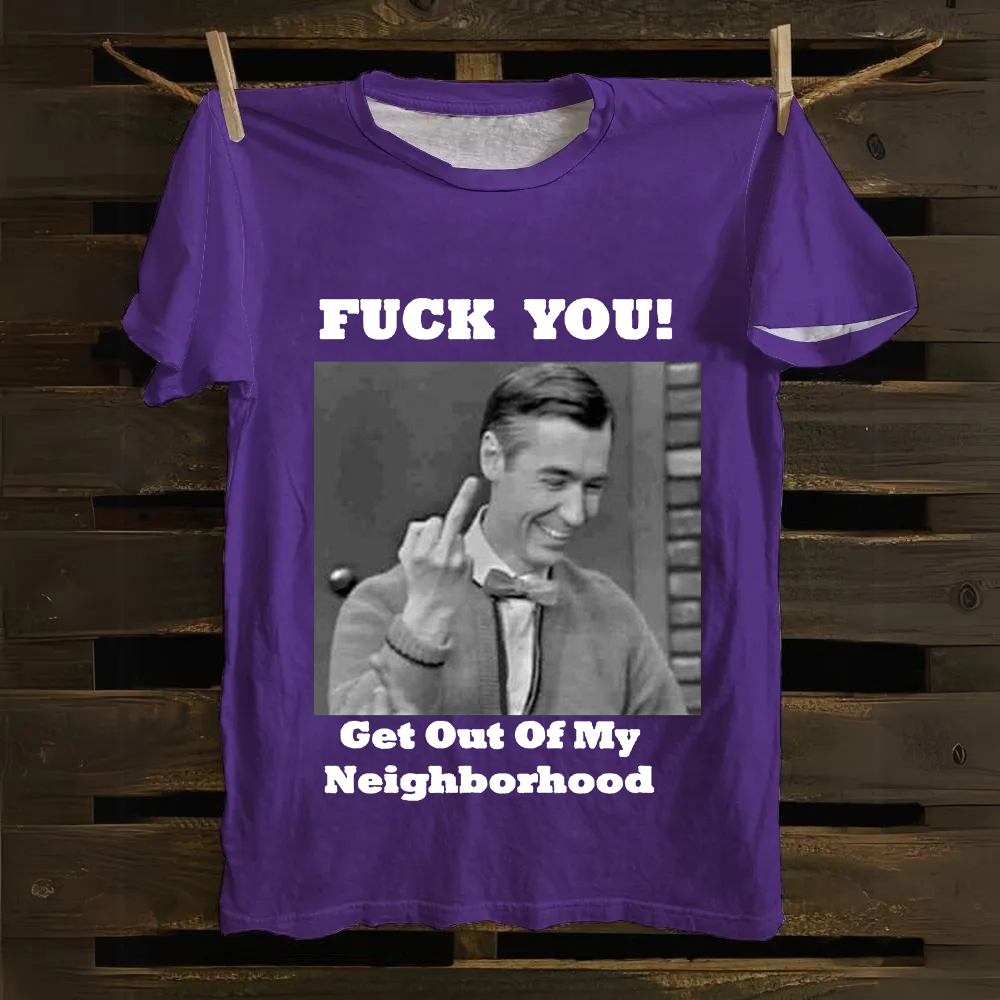 Fuck You Print Casual cotton T-Shirt