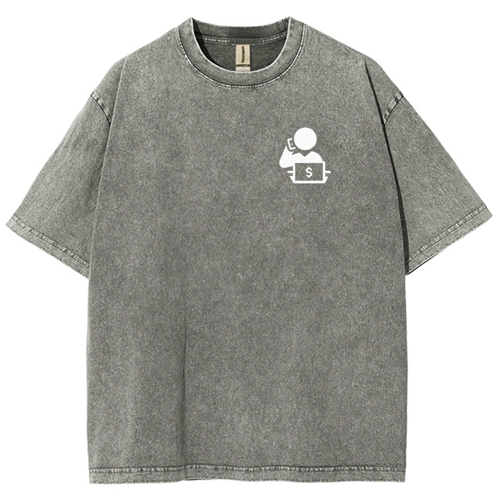 Trader Unisex Fit Washed T-Shirt