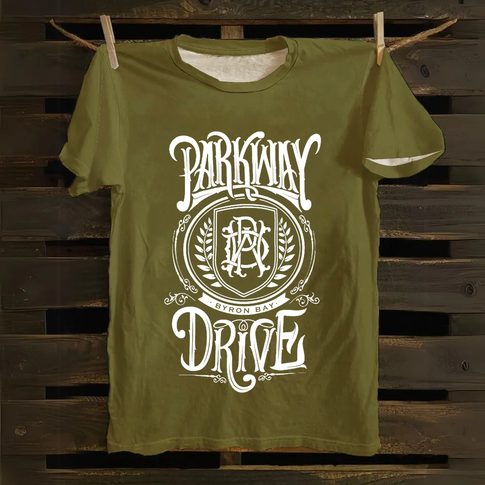 Unisex Vintage  Parkway Drive Band Cotton T-Shirt