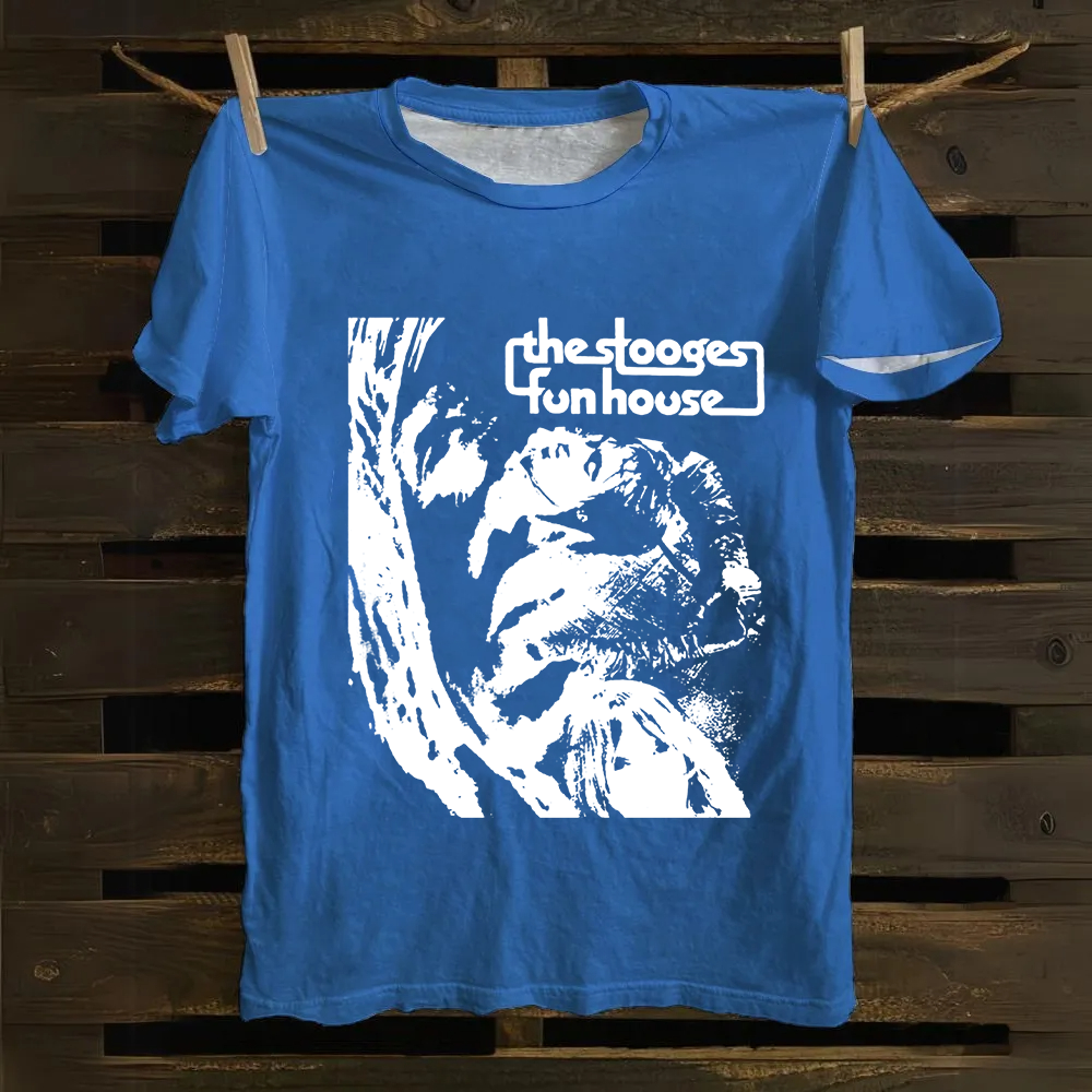 Unisex Vintage The Stooges Band Fun House Songs Cotton T-Shirt