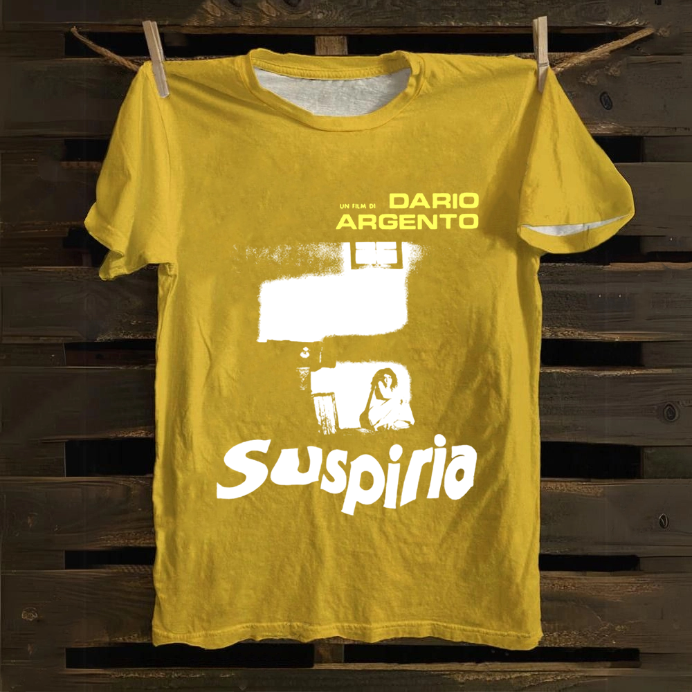 Unisex Vintage Suspiria Horror Movie Cotton T-Shirt
