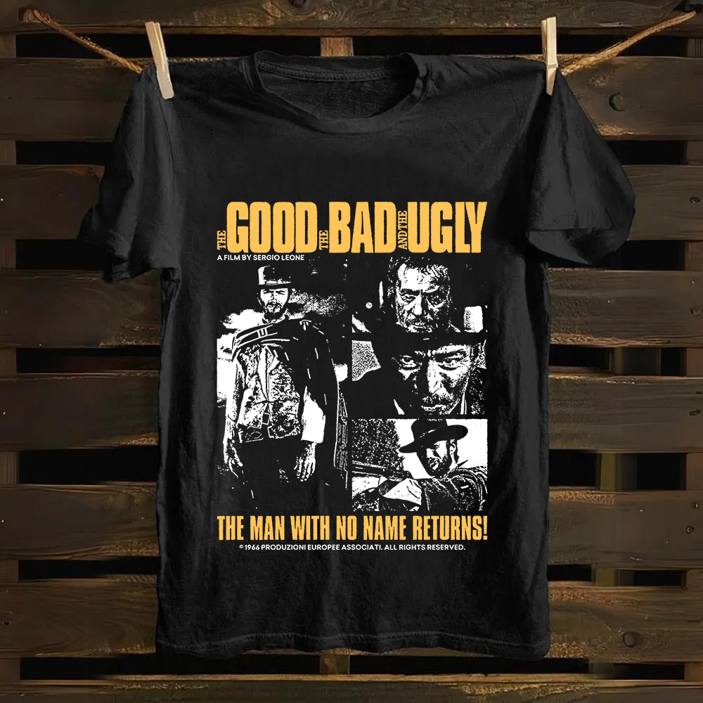 Unisex Vintage  The good, the bad and the ugly movie Cotton T-Shirt