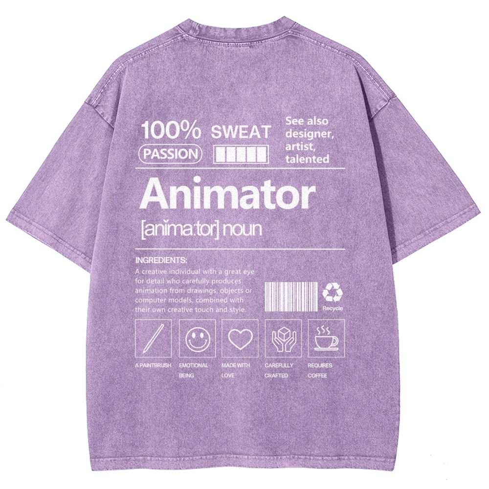 Animator Unisex Fit Washed T-Shirt