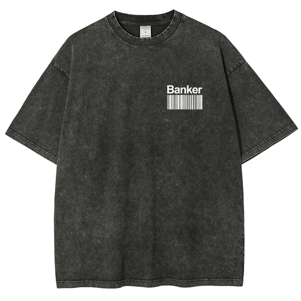 Banker Unisex Fit Washed T-Shirt