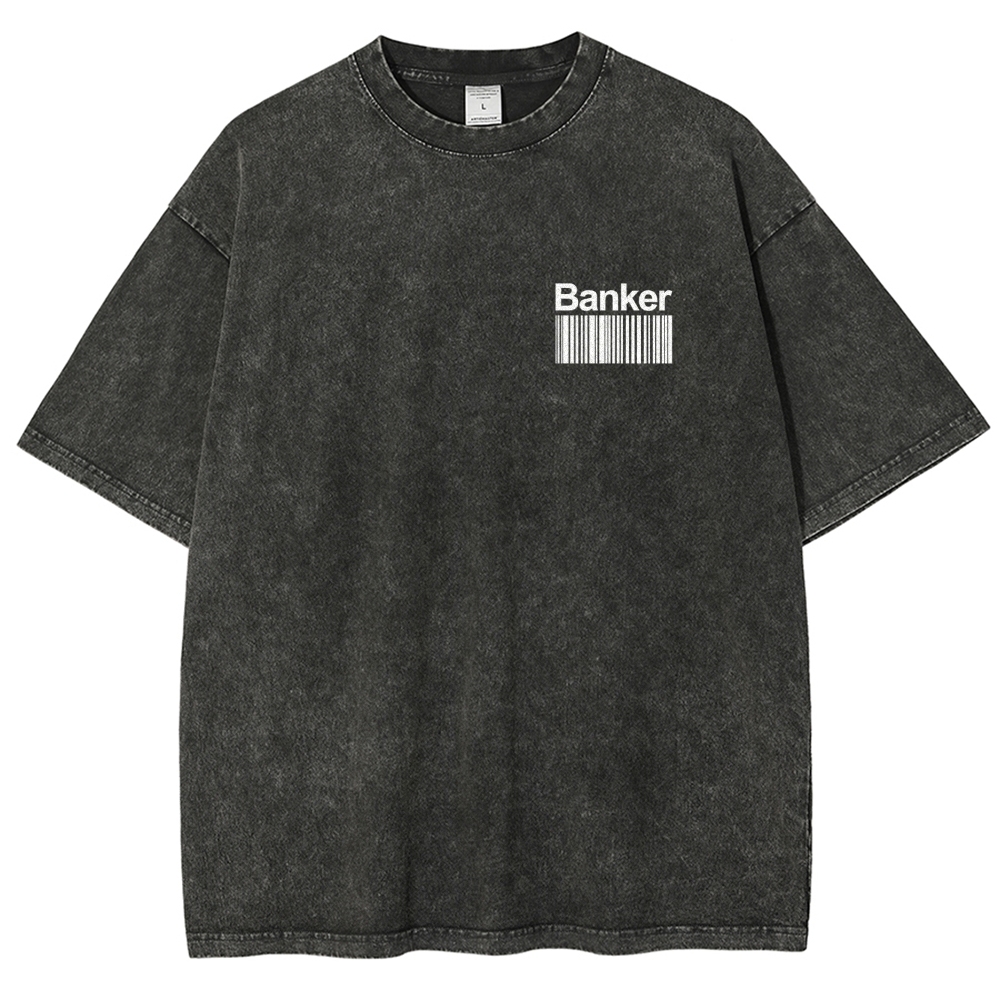 Banker Unisex Fit Washed T-Shirt