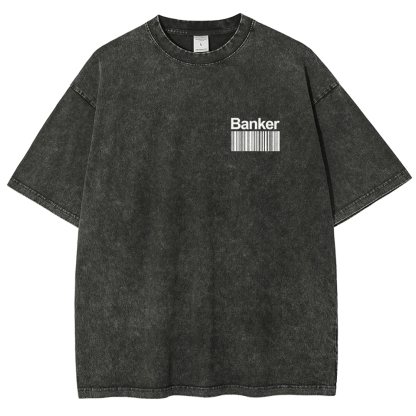 Banker Unisex Fit Washed T-Shirt