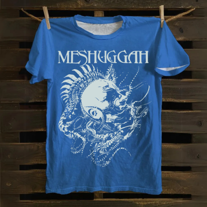 Unisex Vintage Meshuggah Metal Band cotton T-Shirt