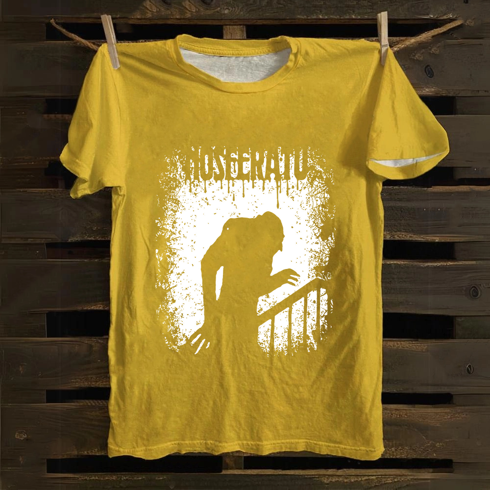Unisex Vintage  Nosferatu 1922 Horror Movie  Cotton T-Shirt