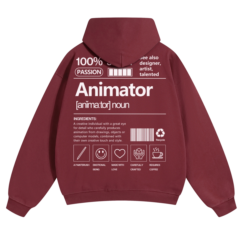 Animator Solid Color Hoodie